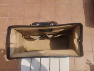 Bolso médico vintage piel