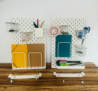 2 Paneles organizadores Ikea blancos