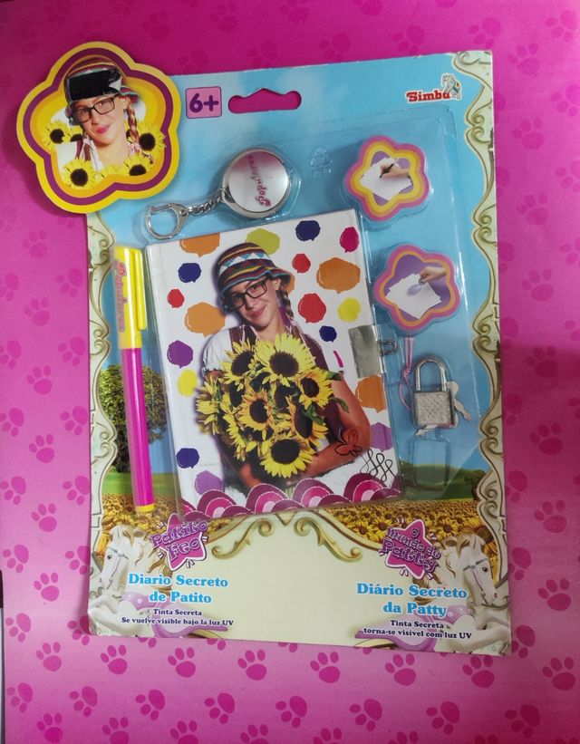 Precintado Diario Secreto Patito Feo con luz UV