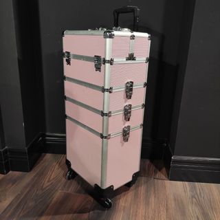 Maleta Maquillaje Rosa Trolley