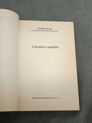 Carretera maldita de Stephen King
