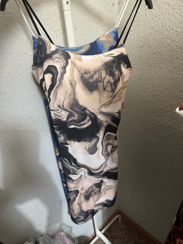 Vestido fluido estampado