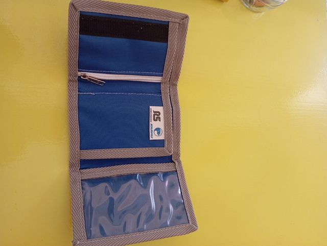 Billetera Karhu azul beige - años 80