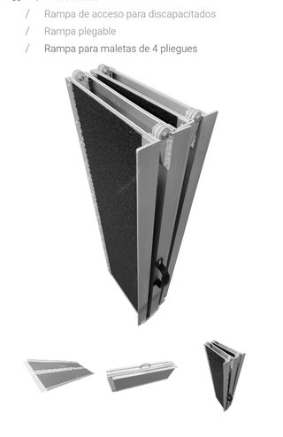 Rampa acceso silla de ruedas plegable 