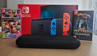 Nintendo Switch + 2 Juegos y Accesorios 