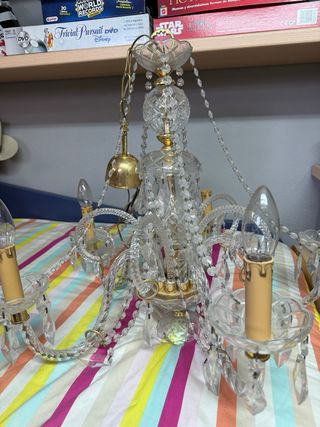 Elegante lámpara cristal