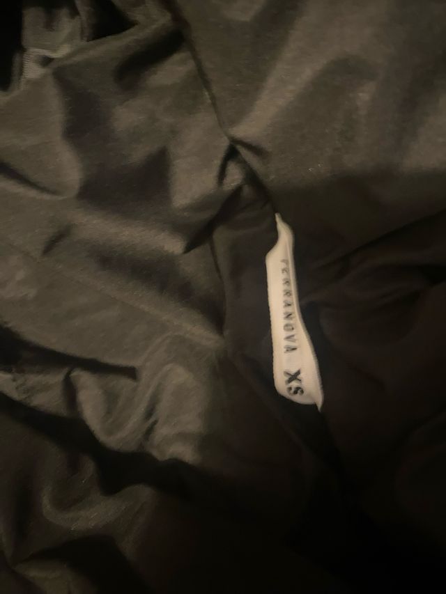 Piumino lungo nero invernale