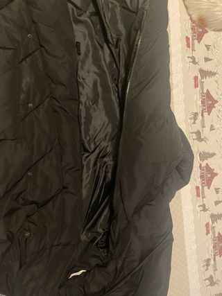 Piumino lungo nero invernale