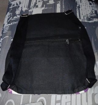 Bolso pequeño flores - blanco y morado