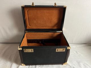 Maletín viaje vintage negro-marrón