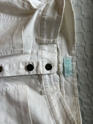 Falda vaquera blanca - Corta