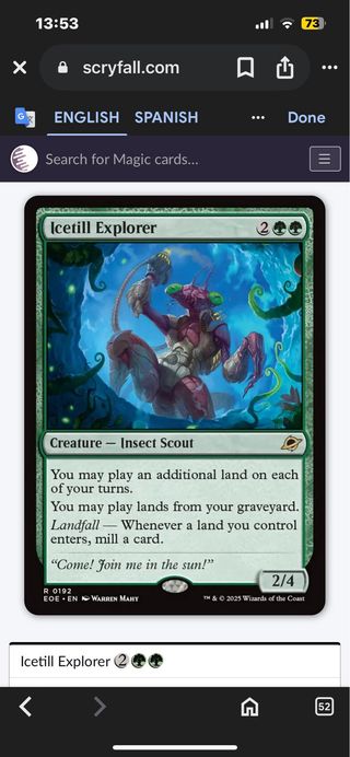 Carta Magic: Icetill Explorer