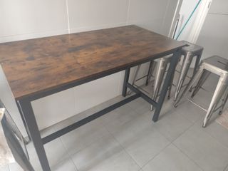 Mesa alta cocina industrial