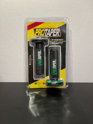 Puños de moto verdes