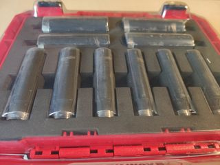Juego 10 Vasos Largos Milwaukee 1/2"
