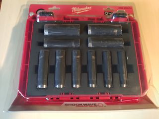 Juego 10 Vasos Largos Milwaukee 1/2"