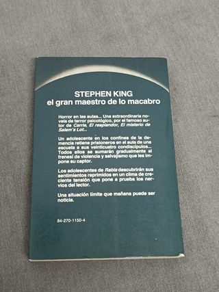 Rabia de Stephen King 