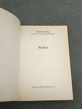 Rabia de Stephen King 