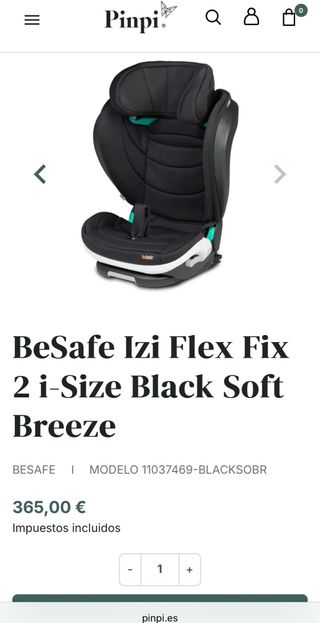 Besafe iZi Flex Fix i-Size grupo 2-3