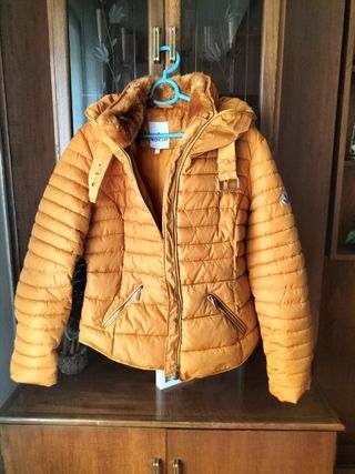 Plumífero Moncler amarillo mujer