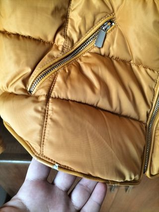 Plumífero Moncler amarillo mujer