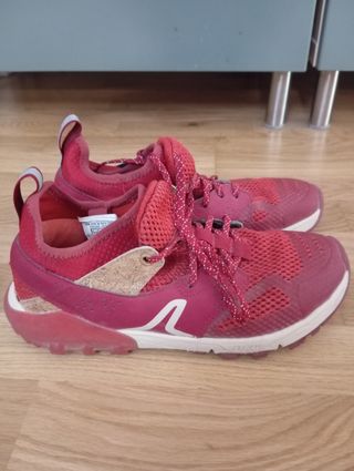Zapatillas Quechua trekking rojas nº 37