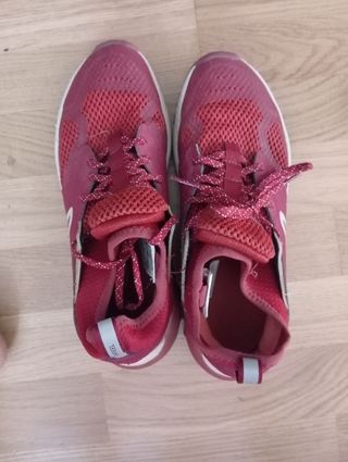 Zapatillas Quechua trekking rojas nº 37