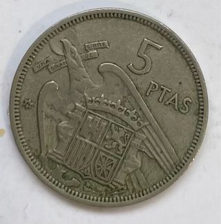 5 Ptas España 1957 - moneda