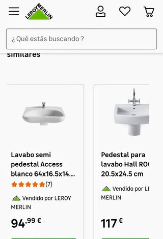 LAVABO PEDESTAL VICTORIA OVALADO ROCA 65cm