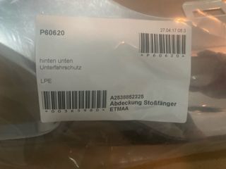 Cubierta parachoques trasera