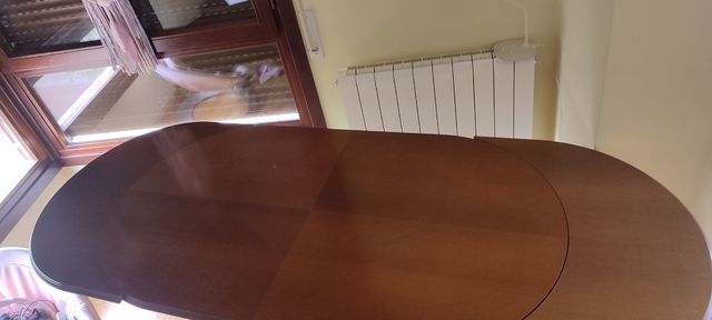 Mesa extensible madera - marrón