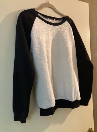 Maglione bicolore bianco e nero