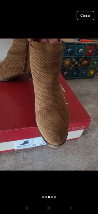 Botines Traveris Piel Marrón 37