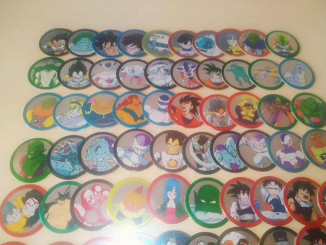 Dragon ball minimenkos S&B lot (90 pogs tazos)