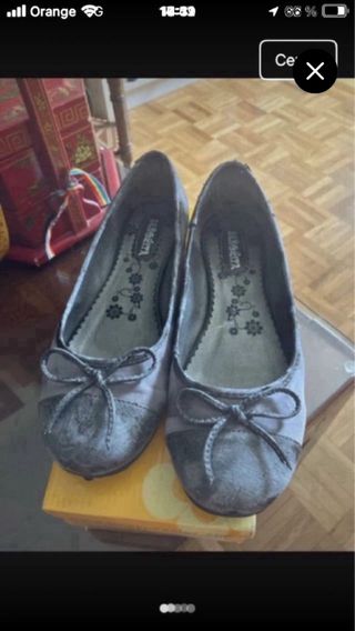Bailarinas grises talla 39