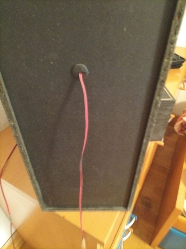 Altavoces Pioneer negros con cableado