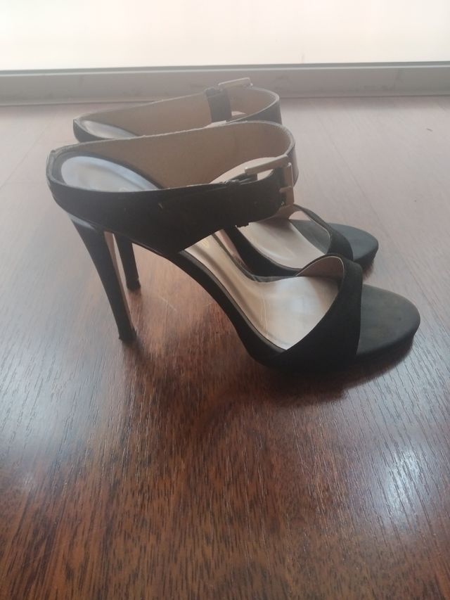 Sandalias tacón negros el dantee