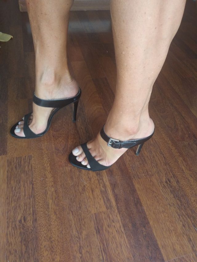 Sandalias tacón negros el dantee