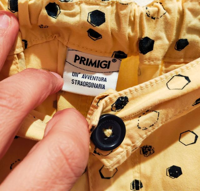 Bermudas estampadas amarillas