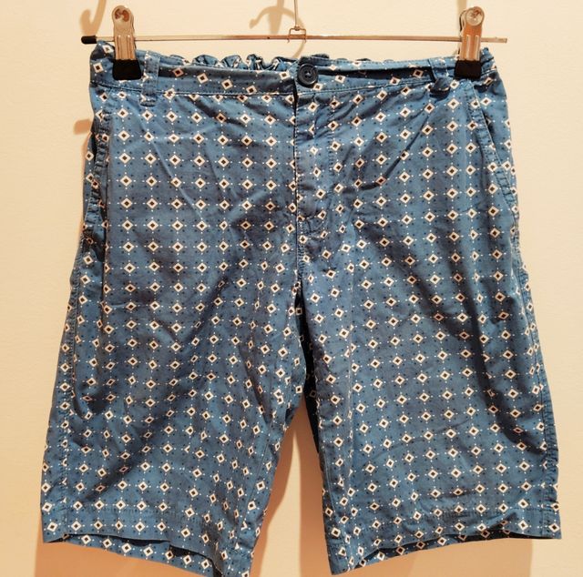 Bermudas estampadas azul marino