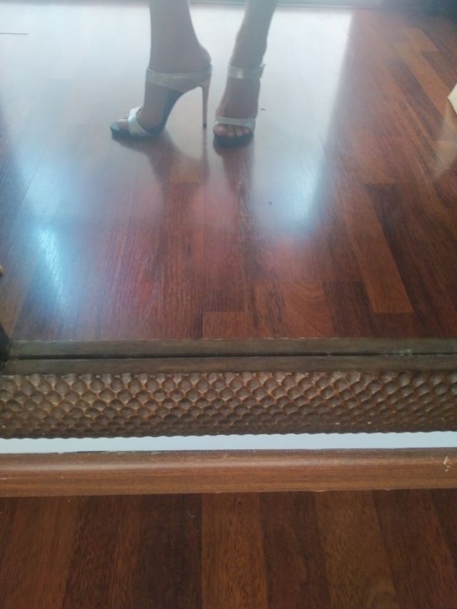 Sandalias tacón el dan - Plata-Negro