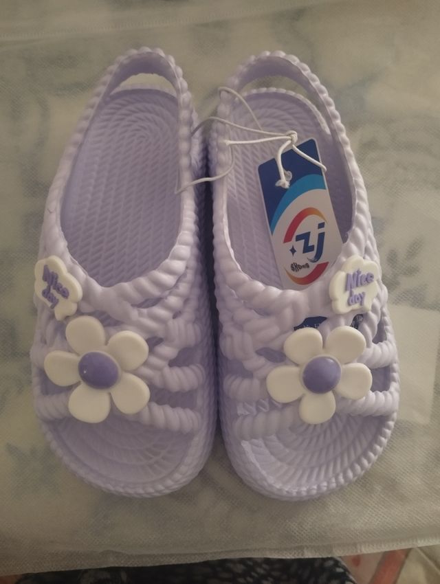 Sandalias niña agua - Moradas