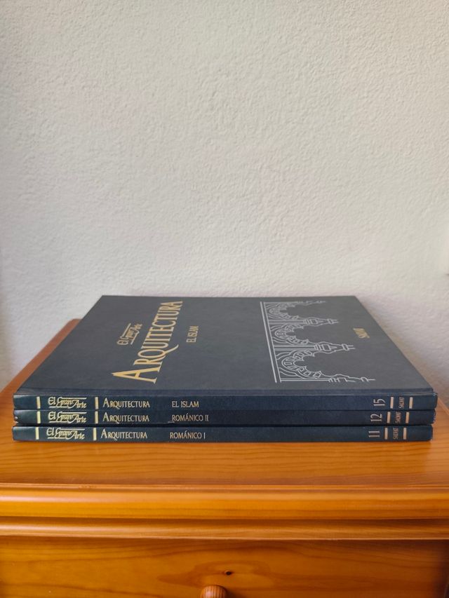 3 tomos de libros EL GRAN ARTE ARQUITECTURA