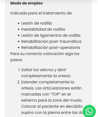 Estabilizador rodilla EMO RD2500