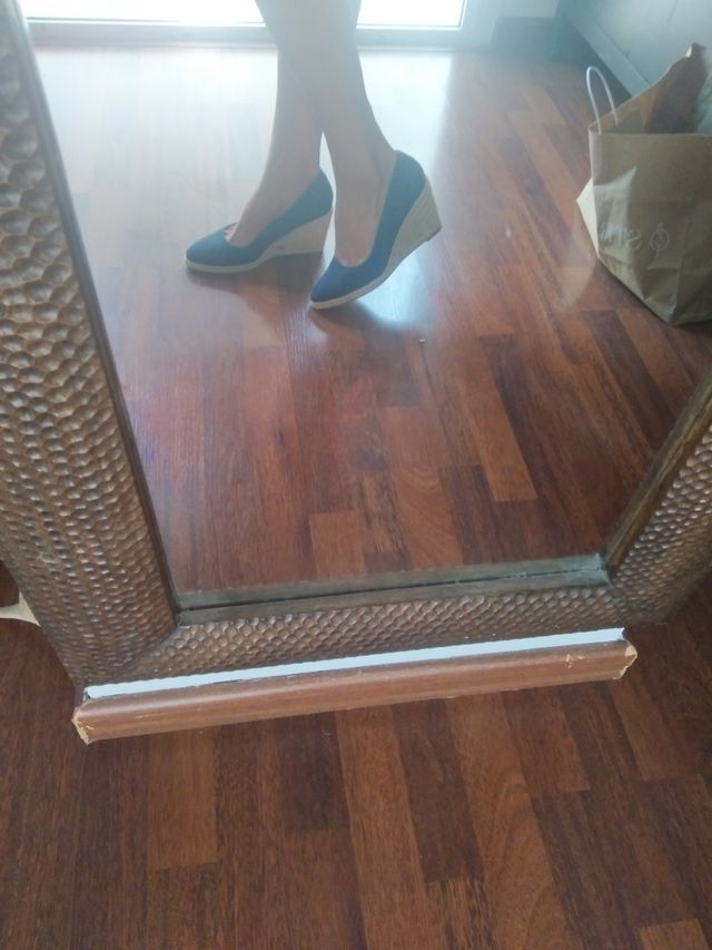 Espardeñas vaqueras tacón