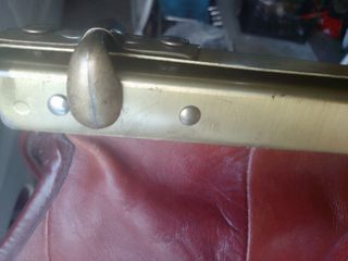 Maletín Piel Vintage Rojo