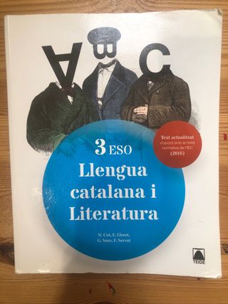 Llibre Llengua catalana i Literatura 3rESO- Teide