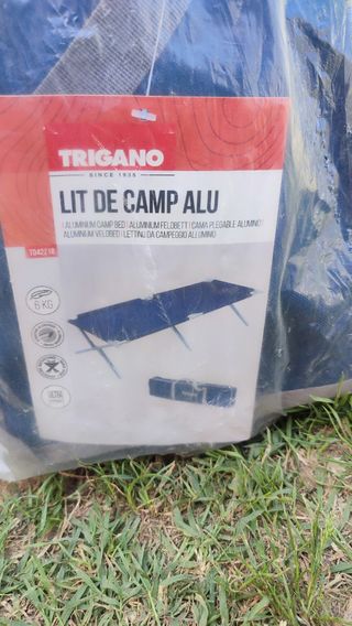 Cama Camping Plegable Aluminio Ligera Trigano