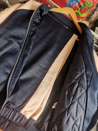 Chándal satén Boohoo azul/rosa