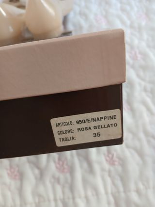 Ballerine Menghí beige in PVC